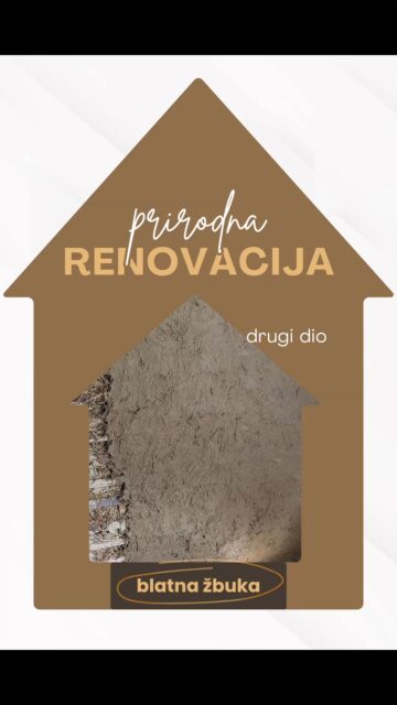 U drugom dijelu postavljena blatna žbuka. Prošli put korišten godišnji, sad jedna subota. 
A kaj ak sve spadne dolje? Digneš gore natrag, minuta posla. 😂 
Učimo i dalje, sve kroz smijeh i rad. Kak bude, bude.
Još malo i gotovo! 

#prirodnograditeljstvo #blatologija #renovacija #ured #mikroklima #prirodnimaterijali