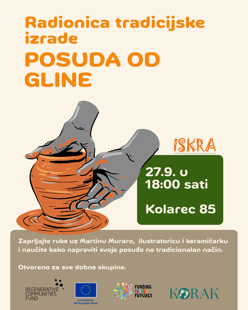 Izrada tradicionalnih posuda od gline 27.9. u 18 sati
